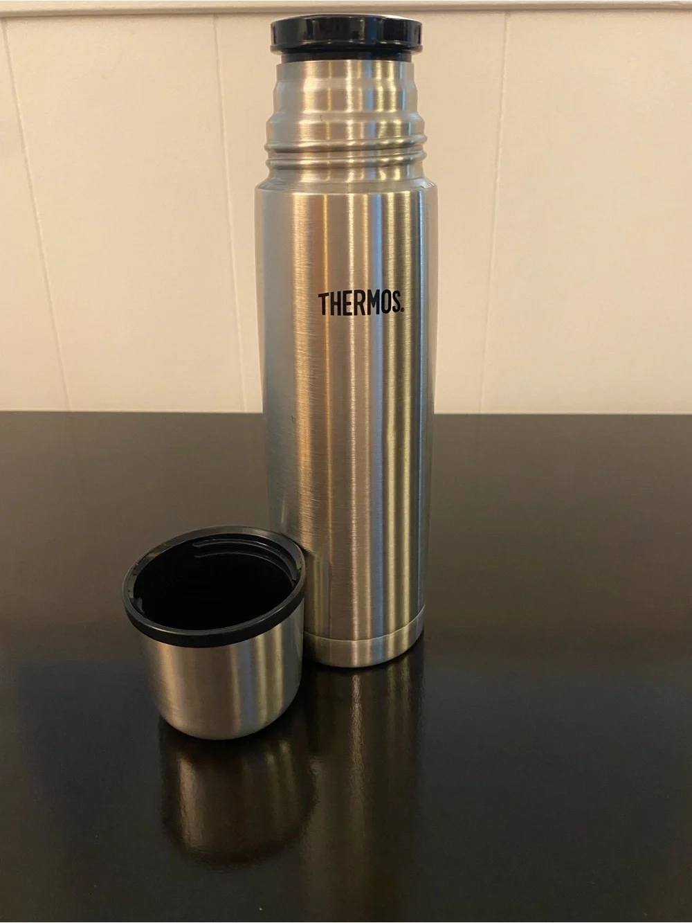 Thermos Vacuum Insulated 16 Ounce Compact Stainless Steel Beverage Bottle